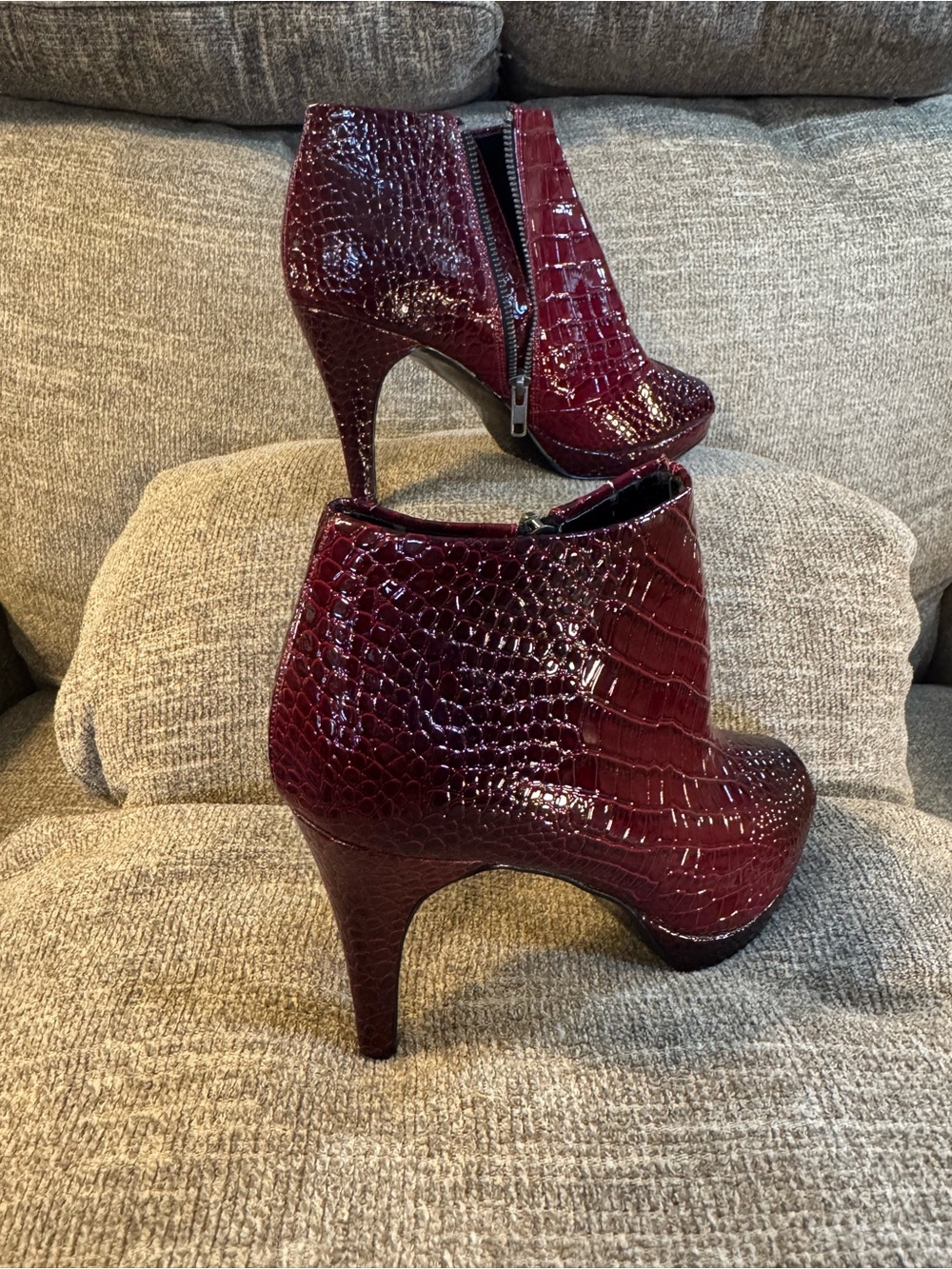 White House Black Market Paulette Croco Shootie Women’s Size 9.5 M - Picture 10 of 11